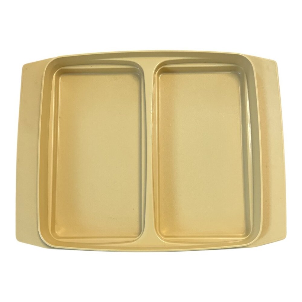 Vintage Tupperware Deviled Egg Carrier Base Only – Model 723-3 – Harvest Gold –